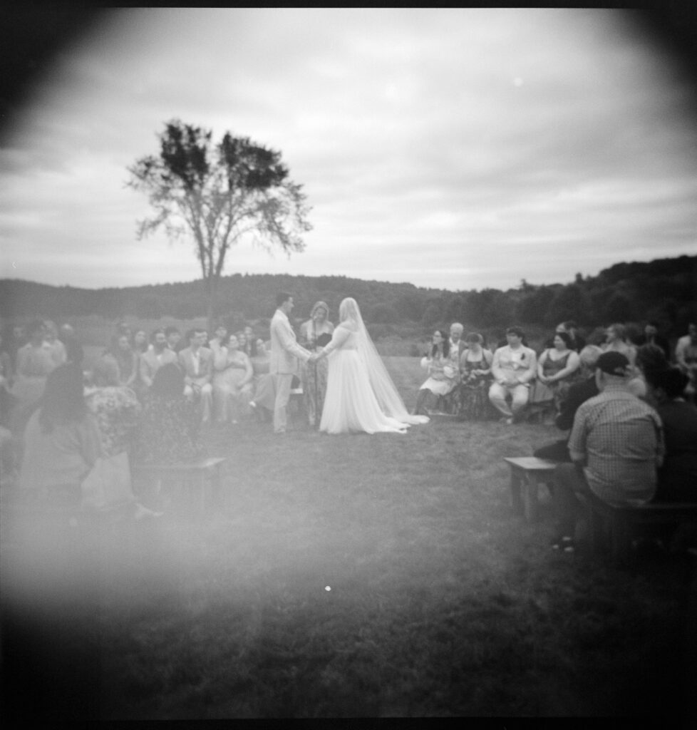 Massachusetts summer wedding on film photography